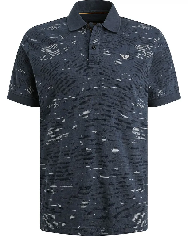 PME Legend Poloshirt Slub Jersey Navy Dunkelblau