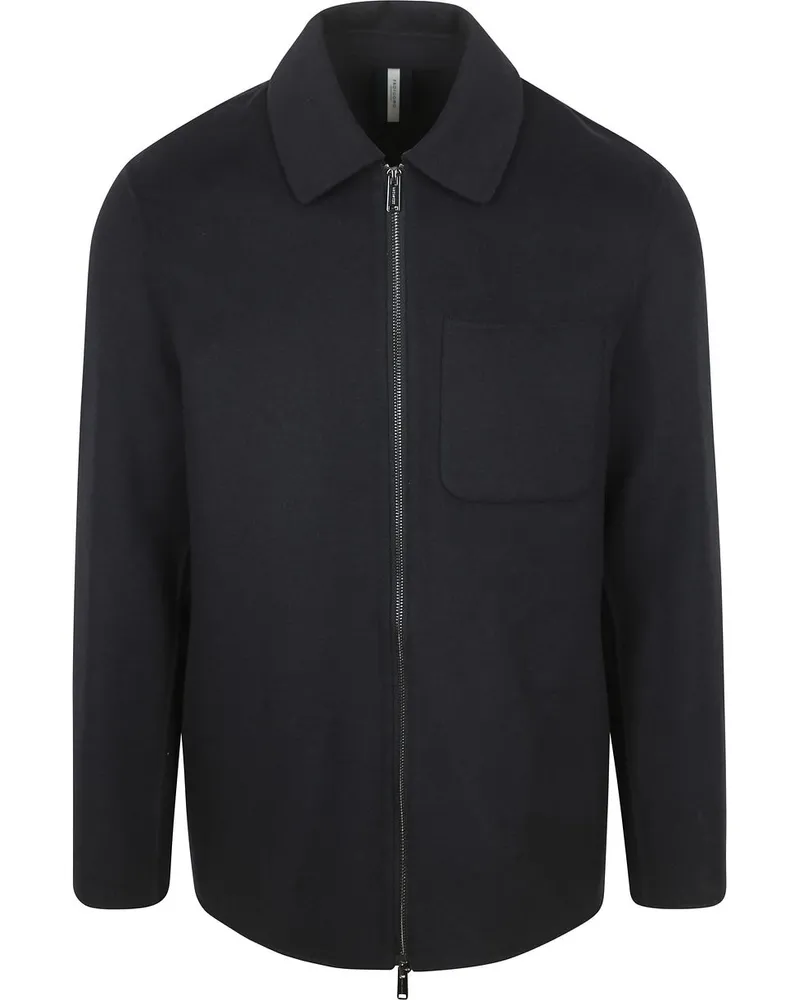 Profuomo Overshirt Woolblend Navy Dunkelblau