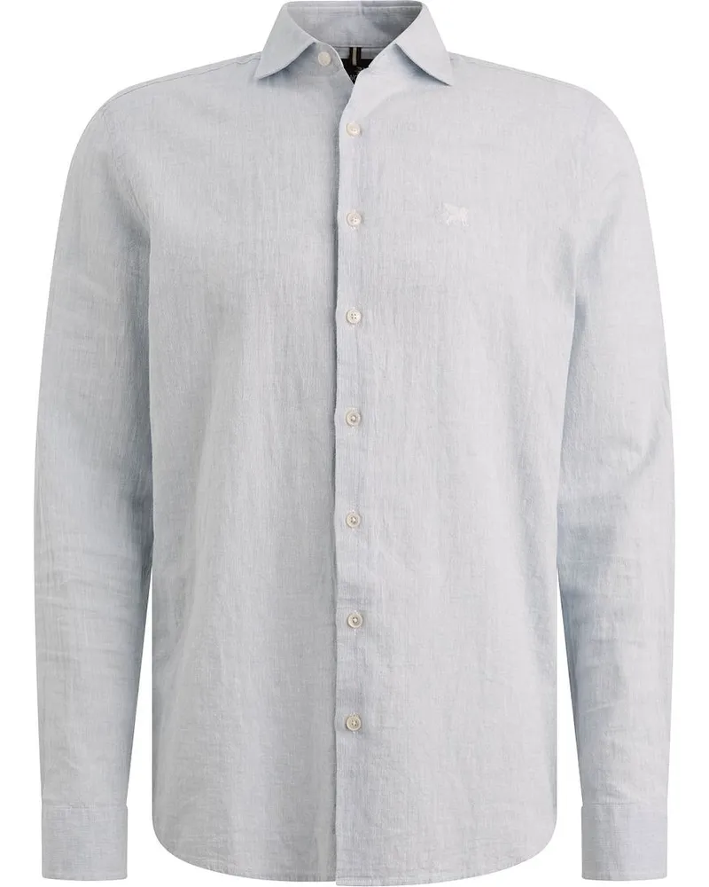 Vanguard Hemd Leinen Blend Hellblau Hellblau