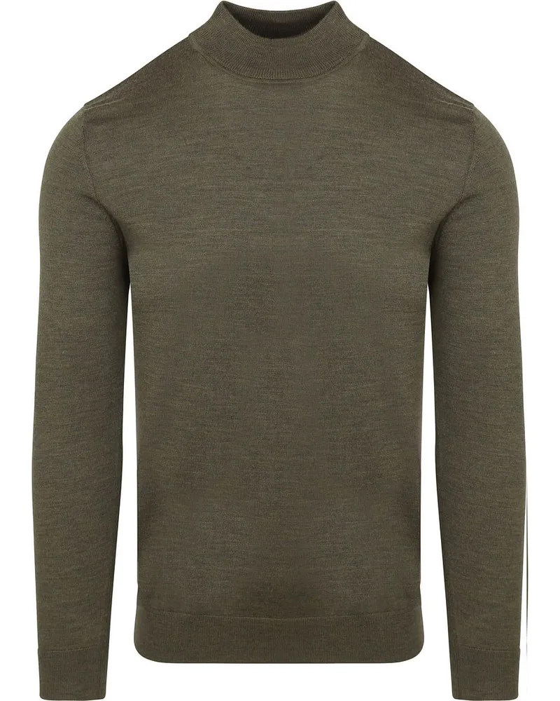 Profuomo Turtleneck Merino Pullover Olivgrün Dunkelgrün