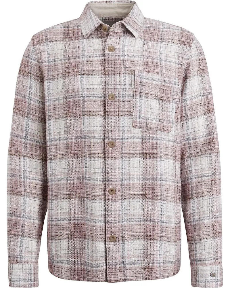 Cast Iron Overshirt Karos Rosa Pink