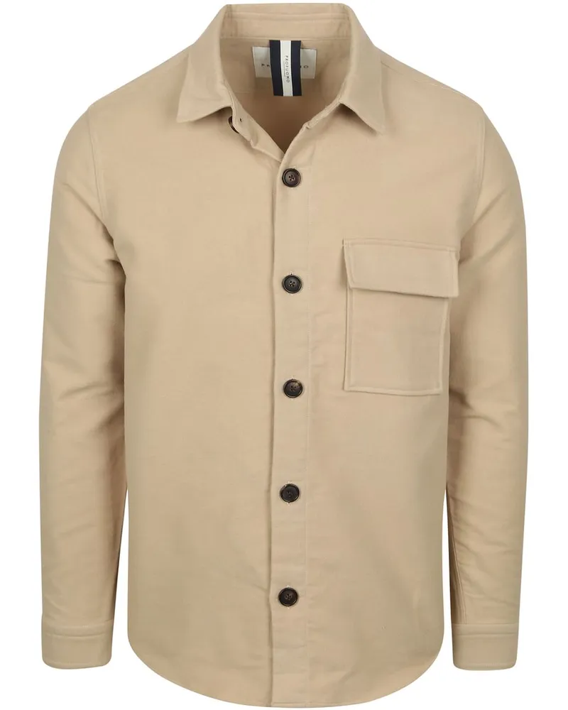 Profuomo Overshirt Moleskin Beige Beige