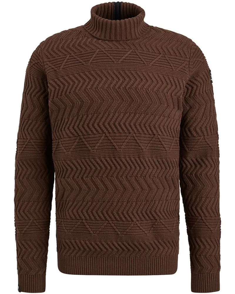 Vanguard Knitted Rollkragenpullover Braun Braun