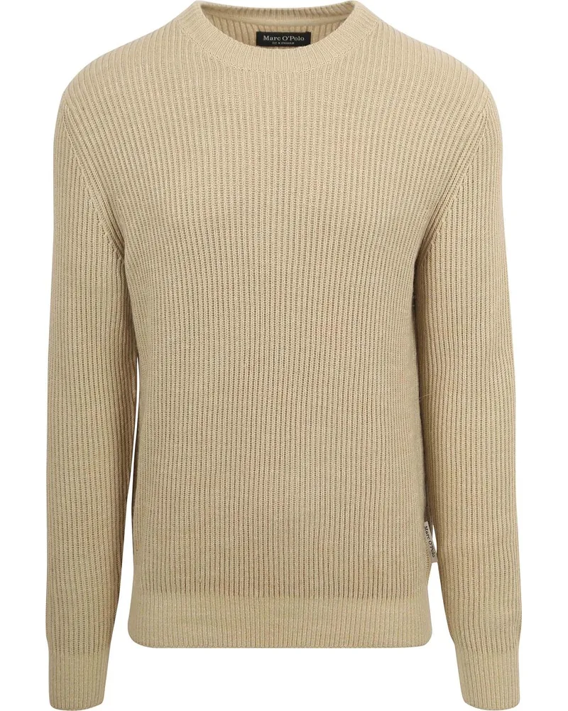 Marc O'Polo Pullover Wool Blend Beige Beige