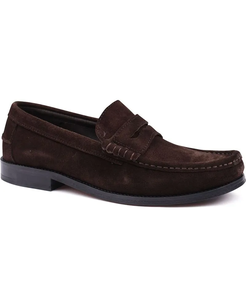 Suitable Penny Loafers Suede Braun Braun