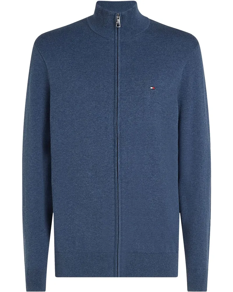 Tommy Hilfiger Strickjacke Zip Indigo Dunkelblau