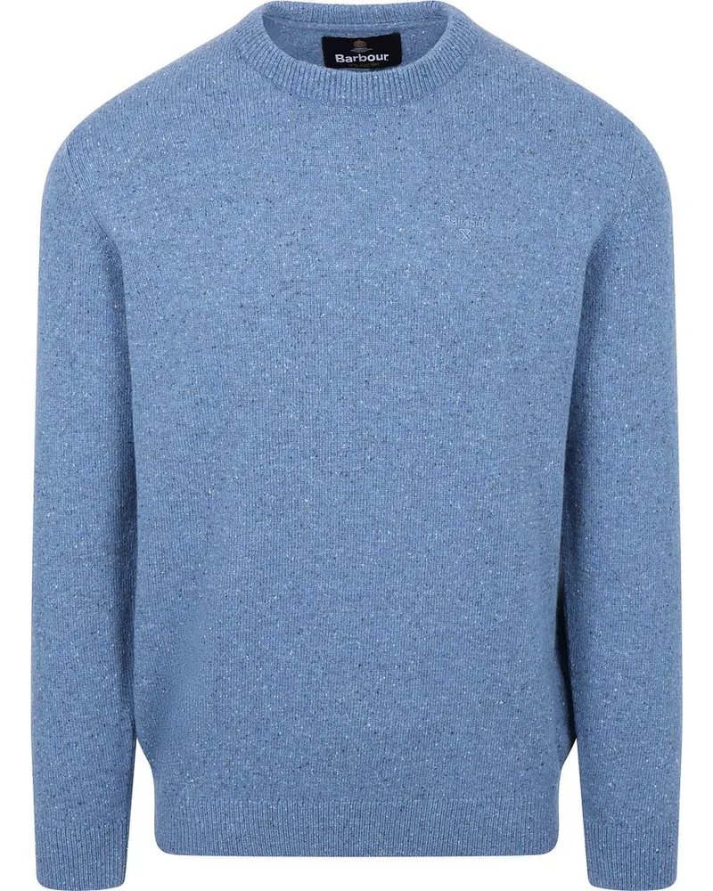 Barbour Tisbury Pullover Wolle Blau Blau