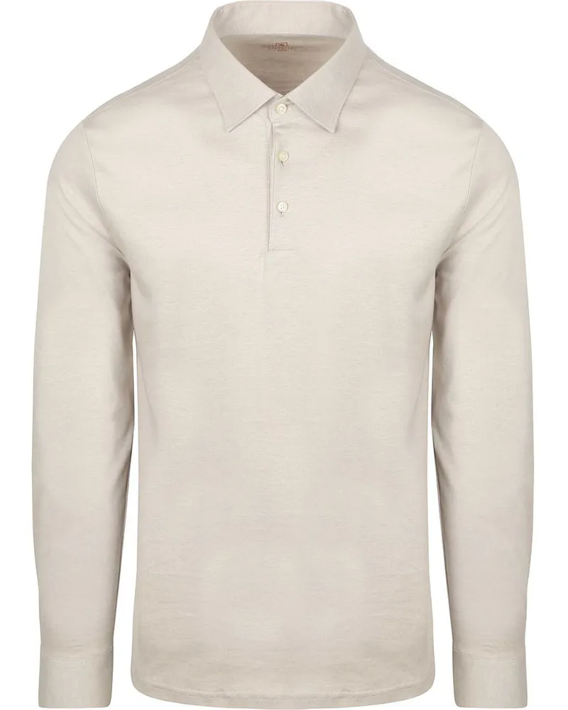 DESOTO Langarm - Longsleeve Poloshirt Essential Beige Beige