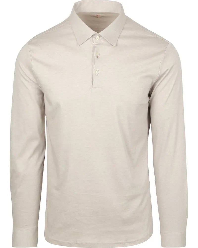 DESOTO Langarm - Longsleeve Poloshirt Essential Beige Beige