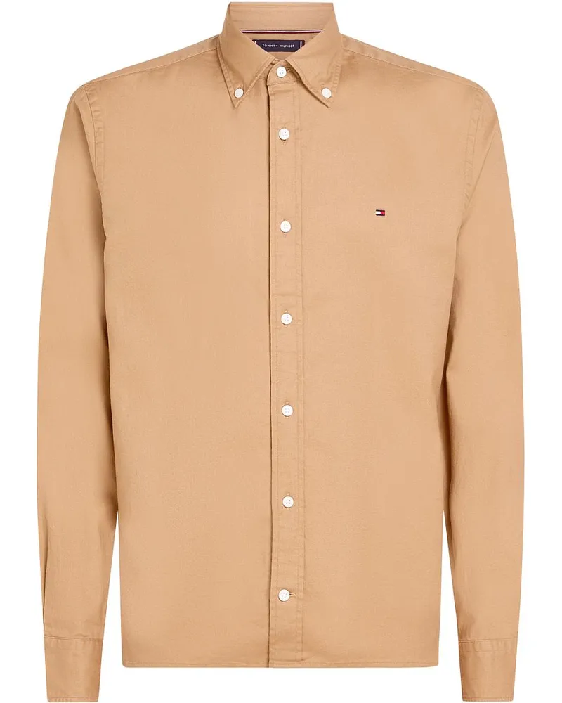 Tommy Hilfiger Hemd Brushed Beige Beige