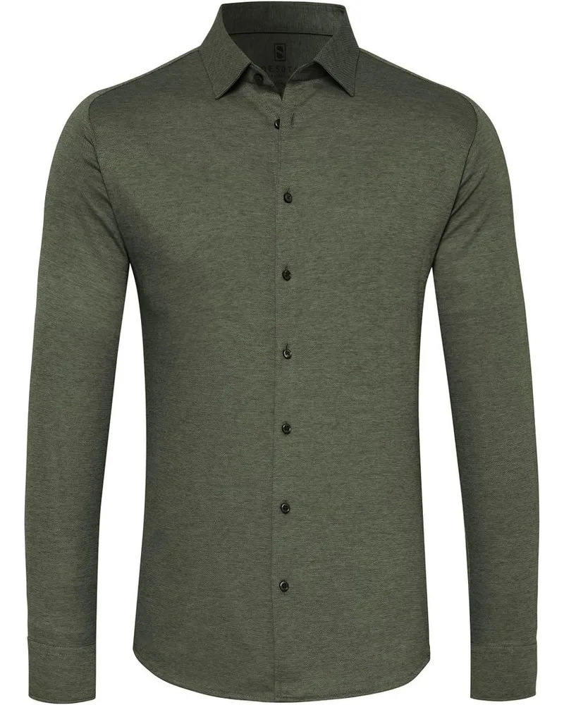 DESOTO Hemd Bügelfrei Kent Grün Dunkelgrün