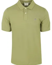 Gant Shield Piqué Poloshirt Hellgrün Grün