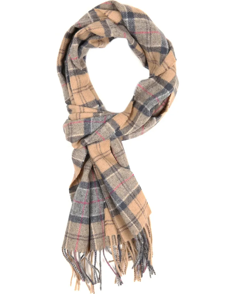 Barbour Schal Tartan Lammwolle Klassisch Dunkelgrün Multicolour