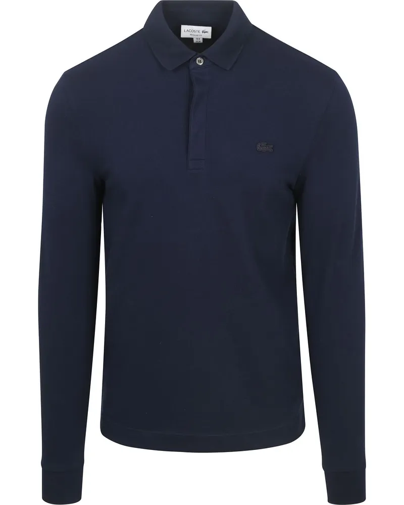 Lacoste Langarm - Longsleeve Poloshirt Piqué Navy Dunkelblau