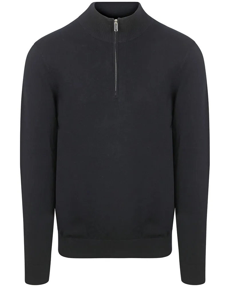 Profuomo Half Zip Pullover Luxury Navy Dunkelblau