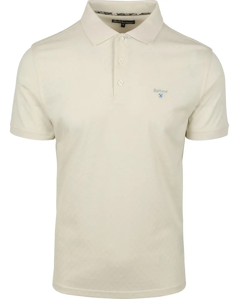 Barbour Polo Sutton Tailored Antique White Wollweiß