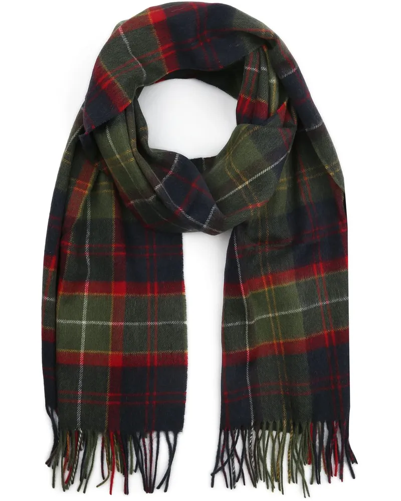 Barbour Schal Patchwork Tartan Rot Grün