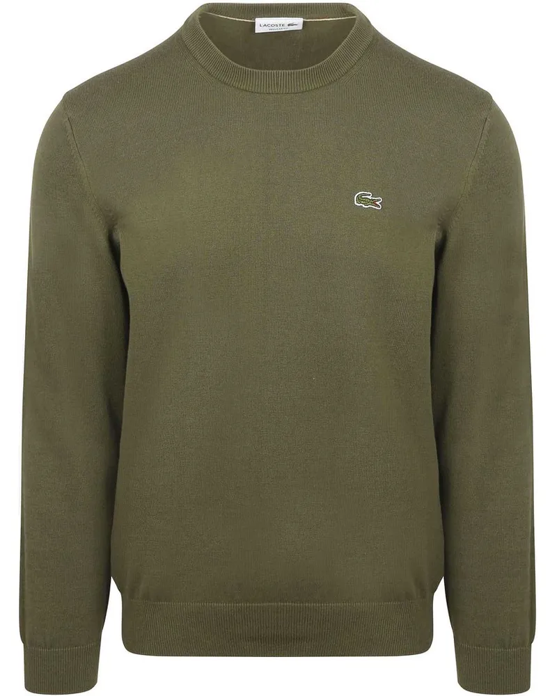 Lacoste Sweater Crewneck Olive Grün