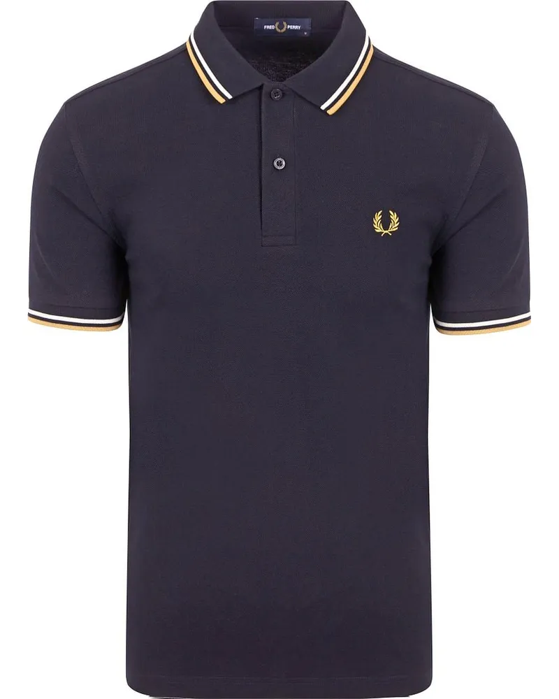 Fred Perry Poloshirt M3600 Mid Blau V35 Blau