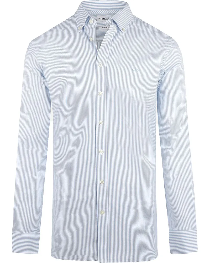 McGregor Hemd Oxford Streifen Hellblau Hellblau