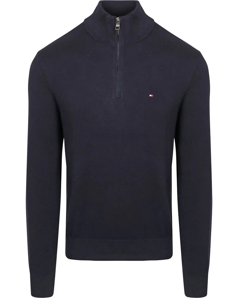 Tommy Hilfiger Half Zip Pullover Navy Dunkelblau