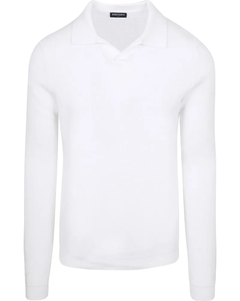 Suitable Strick-Pullover Riva Knit Ecru Weiß
