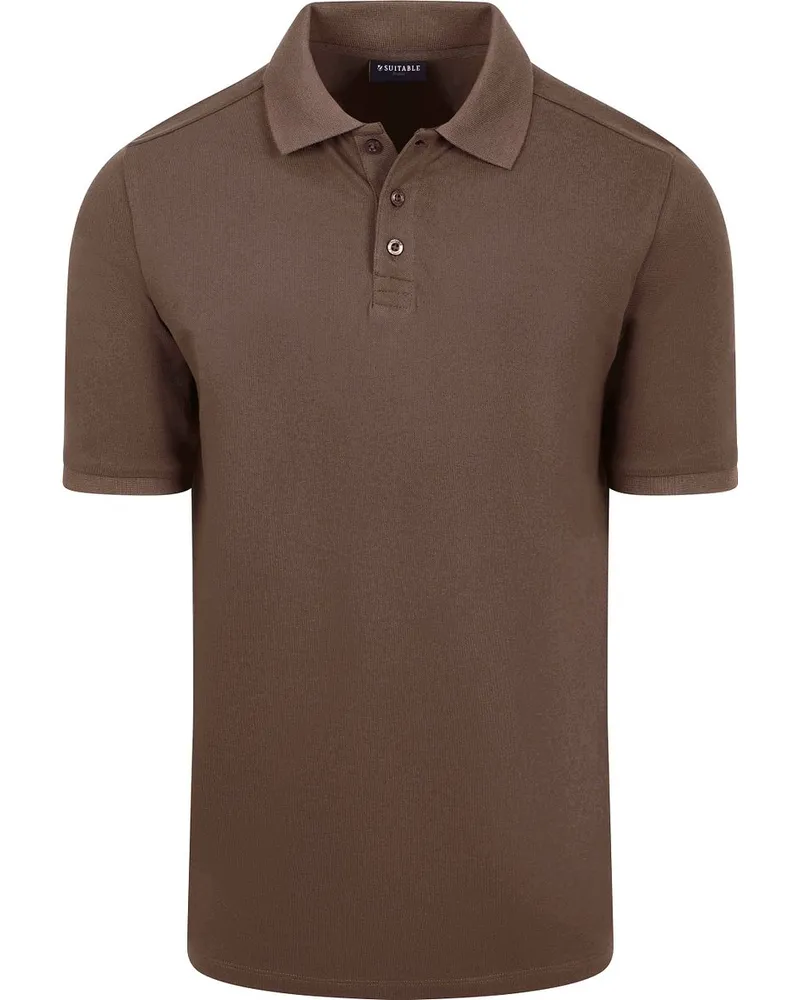 Suitable Respect Poloshirt Tiger Braun Braun