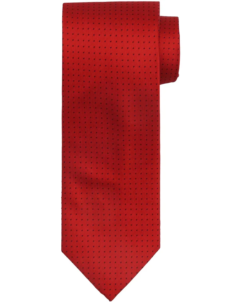 Suitable Seidenkrawatte Punkte Rot Rot