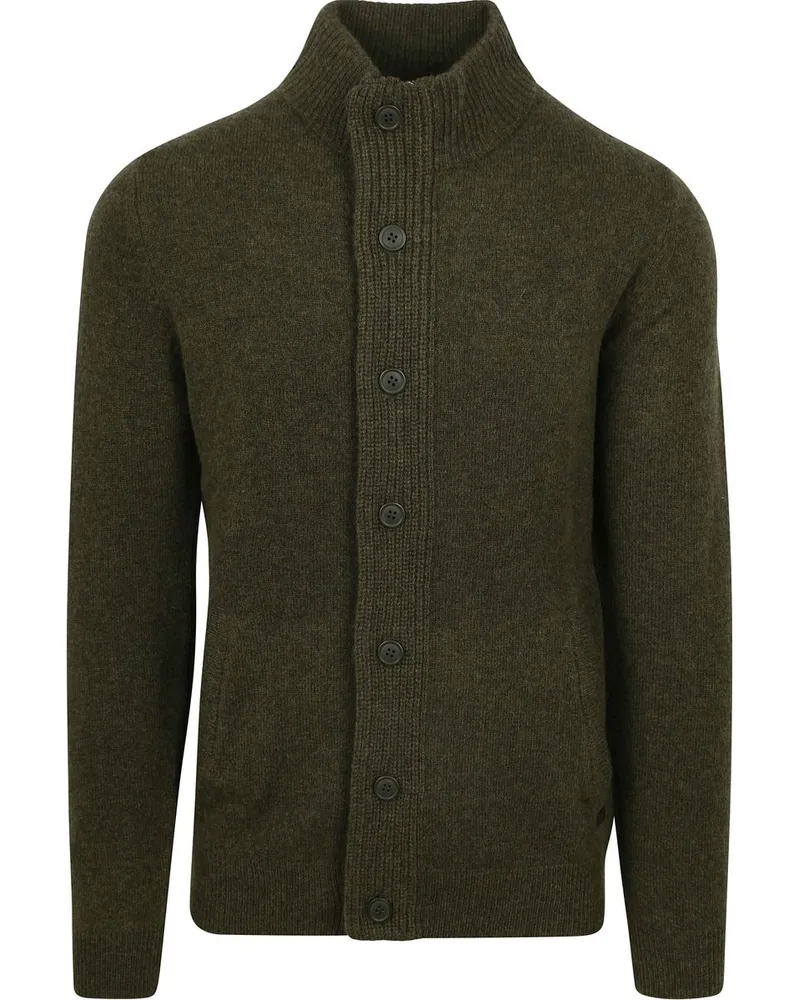 Barbour Zip Pull Lambswool Dunkelgrün Dunkelgrün