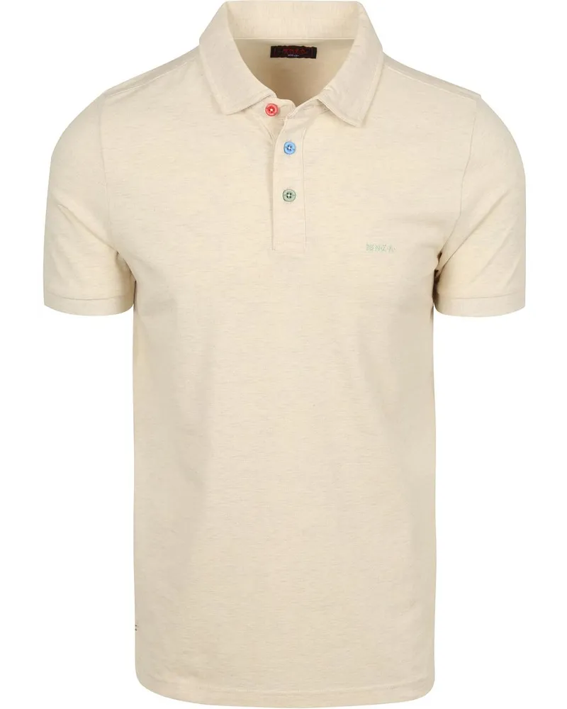 New Zealand Auckland NZA) Polo Hawera Melange Ecru Beige