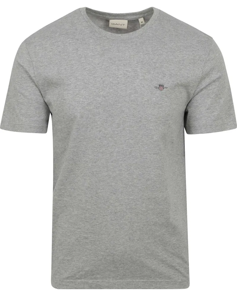 Gant T-shirt Shield Logo Grau Grau