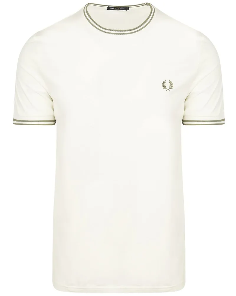 Fred Perry M1588 Twin Tipped T-Shirt Off-White Beige
