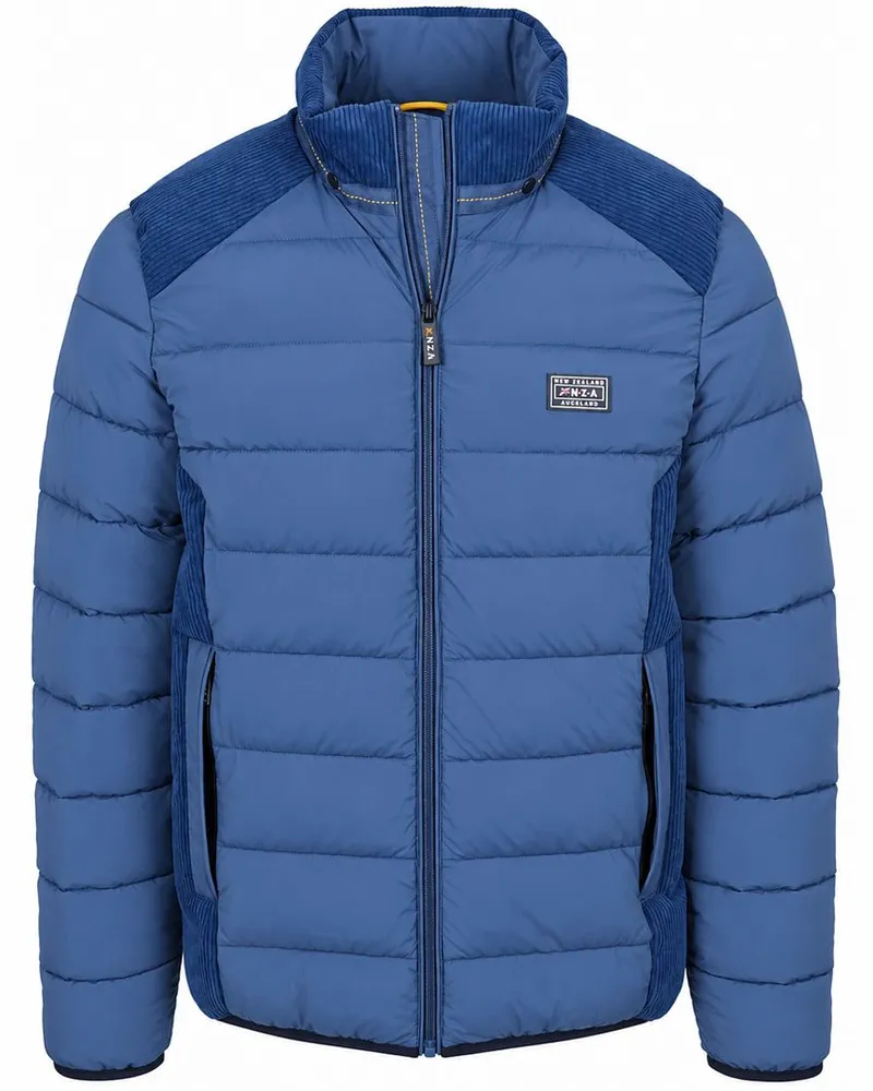 New Zealand Auckland NZA) Jacke Padded Oxford Blau Blau