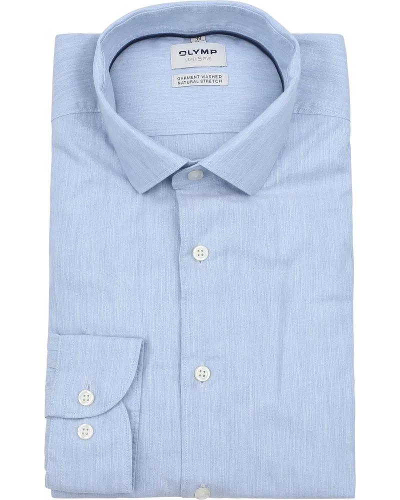 Olymp Level 5 Hemd Hellblau Hellblau