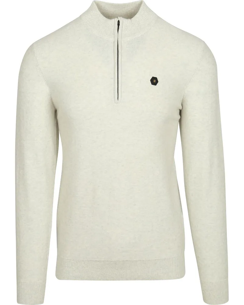 No Excess Halfzip Pullover Kit Melange Wollweiß
