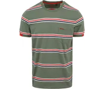 NZA)-T-Shirt Taikehu Streifen Grün