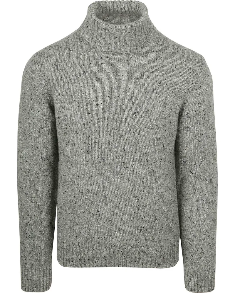 Suitable Rollkragenpullover Donnegal Tweed Eco Wool Grau Grau
