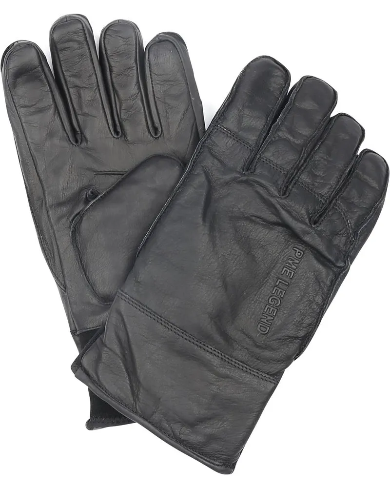 PME Legend Handschuh Leder Schwarz Schwarz