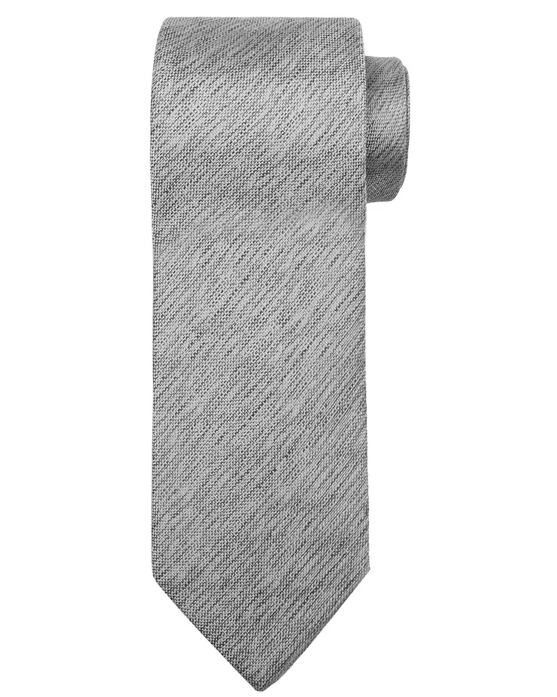 Suitable Krawatte Seide Grau K82-1 Anthrazit