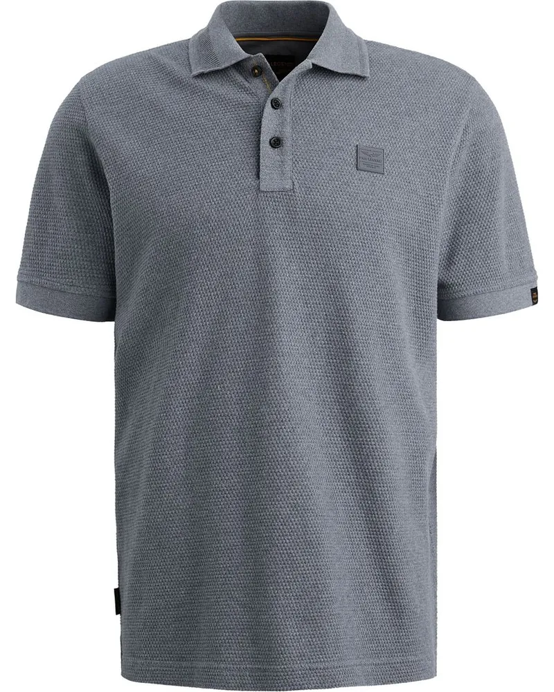 PME Legend Poloshirt Popcorn Jersey Dunkelblau Blau