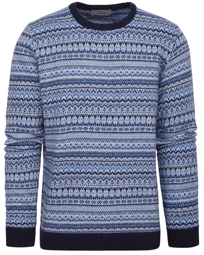 Suitable Prestige Fair Isle Pullover Blau Blau