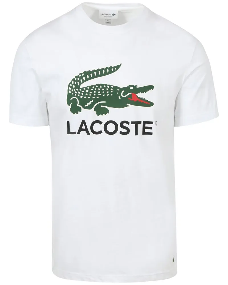 Lacoste T-Shirt Logo Weiß Weiß