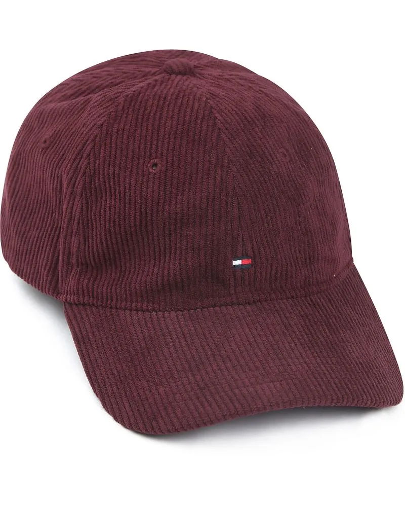 Tommy Hilfiger Cap Corduroy Bordeaux Rot