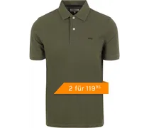 Classic Piqué Poloshirt Olivgrün