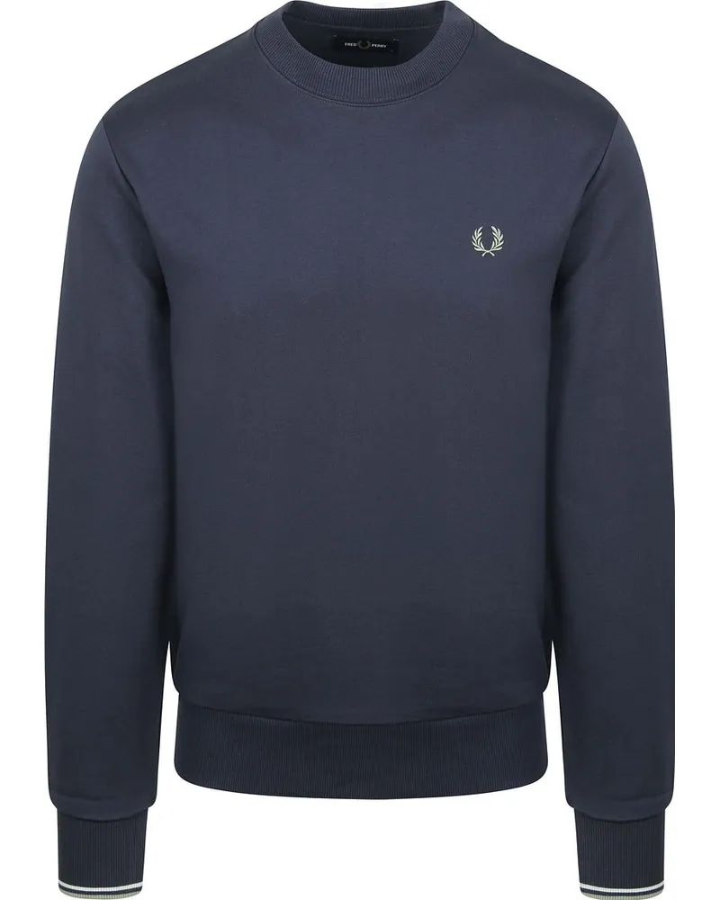 Fred Perry Sweater Logo Navy Dunkelblau