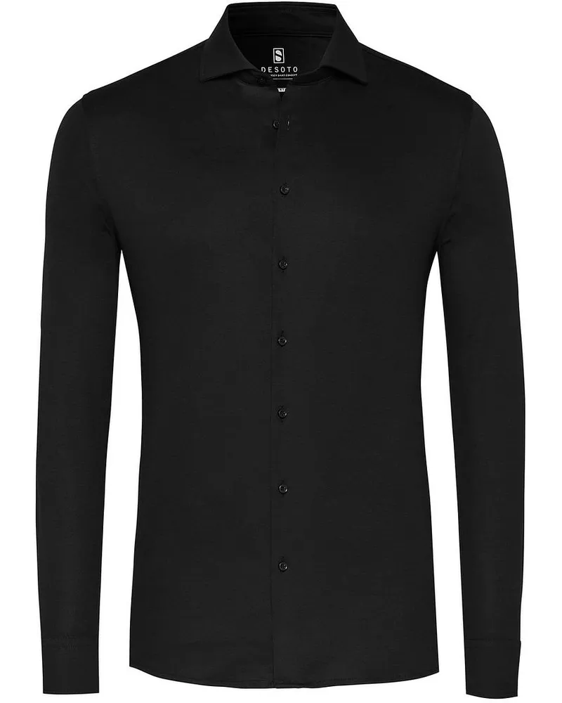 DESOTO Essential Hemd Hai Jersey Schwarz Schwarz