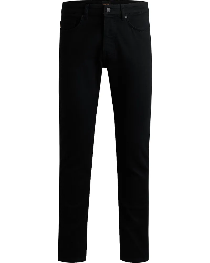 HUGO BOSS Delaware Jeans Schwarz Schwarz