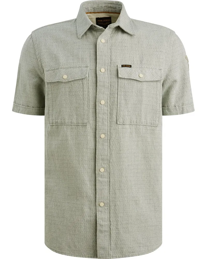 PME Legend Short Sleeve Hemd Grün Grün