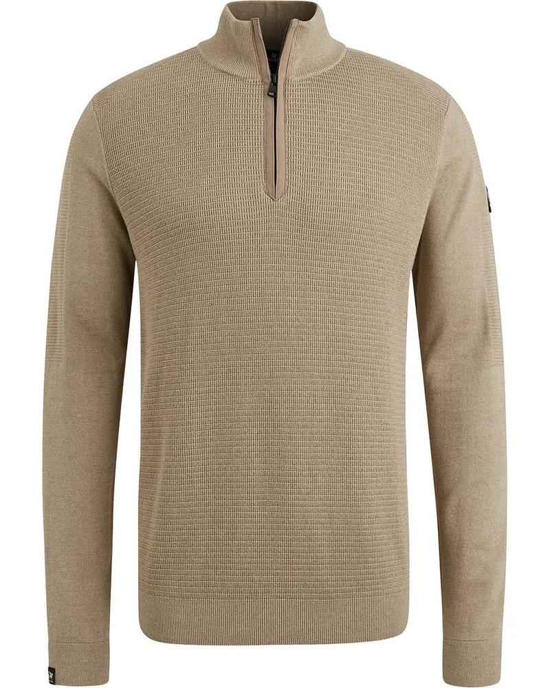 Vanguard Halfzip Pullover Beige Braun
