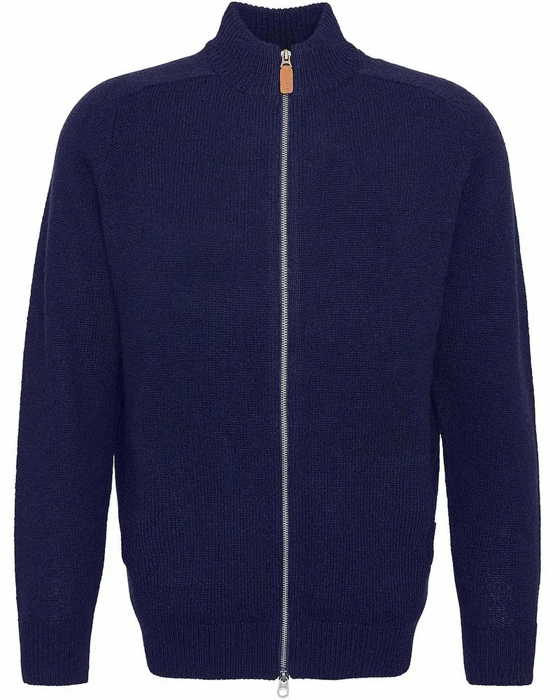 Barbour Talder Zip Pull Wolle Dunkelblau Dunkelblau